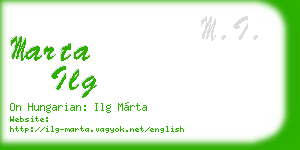 marta ilg business card
